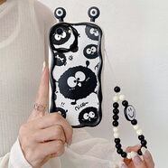 佩諾蘋果6/7/8plus手機(jī)殼iPhone6s/7/8保護(hù)套3女卡通可愛(ài)se2硅膠防摔磨砂全包男女款卡通可愛(ài)潮外殼 【本.耳朵奶油殼】小煤球+手鏈 蘋果7/8/se2/3代 版本