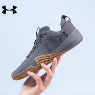 安德瑪（Under Armour）男鞋Reign男士綜訓(xùn)鞋深蹲鞋室內(nèi)健身跑步綜合運(yùn)動(dòng)鞋四季訓(xùn)練鞋秋 3027341-101 灰色 40 建議拍大一碼