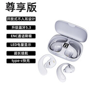 浦樂(lè)飛（PLUFY）藍(lán)牙耳機(jī)真無(wú)線不入耳運(yùn)動(dòng)跑步降噪開(kāi)放式耳掛氣傳導(dǎo)外放耳機(jī) 白色