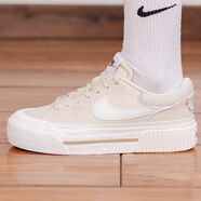 耐克（NIKE）官方艦店休閑鞋女鞋 2025夏季官網(wǎng)新款運動鞋COURT板鞋 【Court】【米色】 37.5