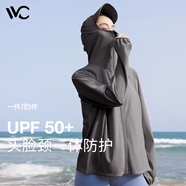 VVC防曬衣女夏季新款防曬服防紫外線薄款開衫冰絲皮膚衣外套女 時尚黑