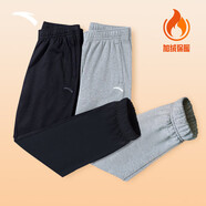 安踏安踏加絨運(yùn)動(dòng)長(zhǎng)褲女簡(jiǎn)約束口小腳針織褲子休閑潮流百搭運(yùn)動(dòng)褲
