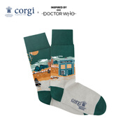 CORGI柯基DOCTOR WHO聯(lián)名條紋襪情侶棉女春季中筒襪男送男友情人節(jié)禮物 Green 男款39-43