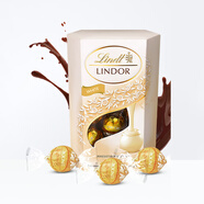 Lindt瑞士蓮進口軟心牛奶巧克力分享裝休閑零食巧克力節(jié)日送禮 白巧200g*1盒