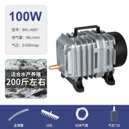 ACO電磁氧氣泵水族增氧機魚(yú)缸增氧泵低噪音打氧機氣泵 aco-007 氣石10孔100w（200