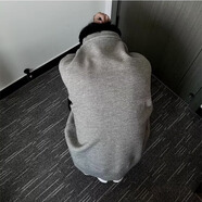 益帛重磅毛衣男秋冬新款韓版潮流寬松慵懶純色蝙蝠袖針織衫線(xiàn)衣外套男 灰色 XL 【建議120-135斤】