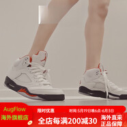 NIKE耐克bebe8耐克AJ5 Air Jordan5流川楓男女運(yùn)動(dòng)休 白紅火焰紅女款440888-102 36