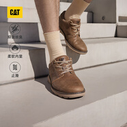 CAT卡特休閑皮鞋男士復古工裝輕戶(hù)外軟牛皮防滑通勤鞋P725212N3AMC29 淺褐 40