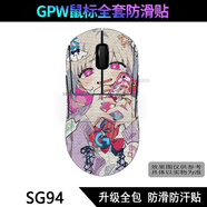 逐訊羅1技GPW2 3 4防滑貼狗屁王全包貼紙一代二代三代四代朱雀鷹眼鼠標(biāo)PROX防汗防發(fā)黃保護(hù)個(gè)性定制 款式46 二代GPW