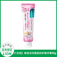 獅王（Lion）原裝進(jìn)口細(xì)齒潔牙齦組織護(hù)理牙膏含氟孕婦牙齦防護(hù)90g/支 【1支裝】細(xì)齒潔牙齦組織護(hù)理牙 90g