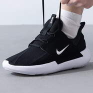 耐克（NIKE）男鞋2025新款夏季跑步鞋E-SERIES休閑鞋運(yùn)動(dòng)鞋易穿脫網(wǎng)眼慢跑鞋 黑色白DV2436-006 46