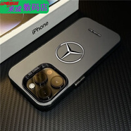 恒嵐適用于奔馳蘋果16promax手機(jī)殼iPhone15/14PLUS13/XR網(wǎng)紅78 RR027奔馳-月光黑-氣殼 iPhone 15 Pro