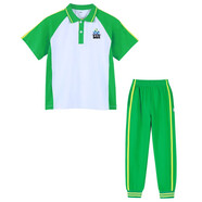 米兔果廣州番禺區小學(xué)生校服長(cháng)袖套裝班服兒童夏季短袖t恤長(cháng)褲薄款夏款 男生短袖+薄長(cháng)褲 130