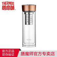 膳魔師（THERMOS）雙層玻璃杯茶杯耐熱水杯男女士過(guò)濾網(wǎng)泡茶杯TCGA/GB/GDGE-400ml TCGE-400 金色GD 400ml