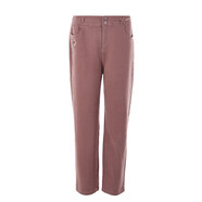 漁FISHING牛仔褲女2023年新款簡(jiǎn)約繡花休閑直筒長(cháng)褲子FGFC6042 灰粉 XL