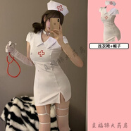 萬圣節(jié)性感護(hù)士制服cosplay醫(yī)生角色扮演純欲風(fēng)誘惑夜店主播服裝 【白色搭配】白2件套+吊帶襪子 M80-125斤