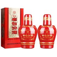汾酒老白汾醇柔 清香型 白酒 42度 475ml *2瓶（新老包裝隨機發(fā)貨）