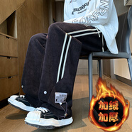 歌古森 秋冬季加絨長(cháng)褲男孩青少年12-15歲初中學(xué)生大童加厚運動(dòng)休閑褲子 991藍灰(加絨加厚)品質(zhì)升級 4XL (165-180斤左右)