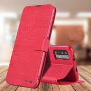 ALIVO 適用紅米note9手機(jī)殼redmi4G保護(hù)翻蓋皮套小米note9全包防摔硅膠軟殼男女 【紅米note9/4G】楓林紅+鋼化膜