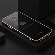 佩諾OPPO r17手機(jī)殼r17pro保護(hù)套全包防摔電鍍側(cè)邊楓葉硅膠直邊時(shí)尚個(gè)性創(chuàng)意男女款潮牌外殼 【經(jīng)典黑】楓葉直邊電鍍 R17