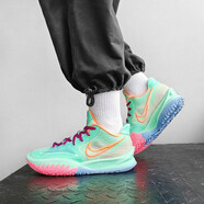 耐克（NIKE）新款男鞋歐文4 KYRIE 4戰(zhàn)靴籃球鞋943807-002 CZ0105-300 綠橙粉 44