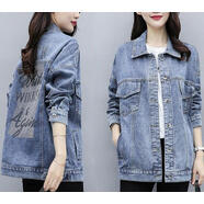 啄木鳥(niǎo)（TUCANO）品牌高端官方原宿風(fēng)牛仔外套女中長(cháng)款2026春秋新款韓版寬松百搭夾 藍色-旗艦款 XL 建議130-145斤-旗艦款