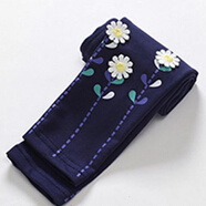 吉卡龍2-10歲女童打底褲春秋款女孩子長(cháng)褲公主百搭修身外穿褲子童裝 小草藍色 110 (建議身高100cm)