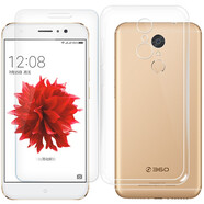 拓蒙 360N4s手機(jī)殼1505-A01保護(hù)套硅膠全包防摔殼1603-A03男女款后背軟套N4A 360 N4S全包防摔透明殼+鋼化膜+指環(huán)支架
