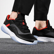耐克（NIKE）籃球鞋男子春季低幫保羅喬治4代網(wǎng)面透氣休閑輕便耐磨緩震運動鞋 CW0784-006/JORDAN 黑/大學紅 42