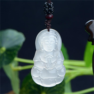 玉有情馬年本命年玉髓吊墜男女款觀(guān)音笑口彌勒佛情侶新年禮物 男款觀(guān)音