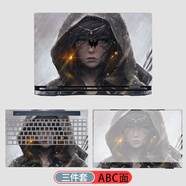 鍍嘉acer宏碁暗影騎士擎/龍3/4/5代電腦貼紙威武騎士AN515-51-52-54-55炫6筆記本貼膜e5-575電腦全套膜 圖案01【下單留言電腦型號】 ABC面+高清鋼化屏幕膜+鍵盤(pán)膜