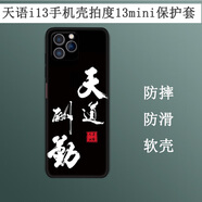 卜居適用天語i13手機(jī)殼天語i16迷你保護(hù)套LDOX-2130彩繪磨砂保護(hù)殼防刮摔TPU軟殼簡約4.5寸定制軟殼 天道酬勤）
