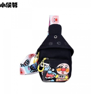 小侯爺兒童背包戶(hù)外出游可愛(ài)卡通帆布小包胸包輕便百搭包時(shí)尚女童斜挎包 新貨超人黑色