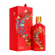 茅臺（MOUTAI）【晟藏老酒】茅臺酒 43度 飛天茅臺喜宴禮盒 醬香型白酒 43度 500mL 1瓶 （紅色喜宴中國紅）