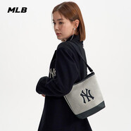 美職棒（MLB）旗艦官方包包女包男女款手提包情侶水桶包斜挎單肩包七夕節(jié)禮物 紐約洋基隊(duì)/黑色 F