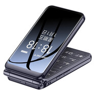 天語(yǔ)（K-Touch）現貨速發(fā)天語(yǔ)V9S+通4G翻蓋老年人手機大屏超長(cháng)待機定位手機 典雅黑送充電器再加送一塊原裝