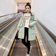 品匯菲大碼女裝風(fēng)衣女春秋季外套時(shí)尚加肥上衣胖mm顯瘦減齡遮肚子棒球服 988藍綠色【優(yōu)質(zhì)面料】常規 4XL 【建議180~210斤】