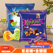 KDV紫皮糖 俄羅斯原裝進(jìn)口巧克力涂層花生扁桃仁夾心喜糖 500g/袋 紫皮糖500g*1袋+金蜻蜓500g*1袋