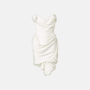 薇薇安·威斯特伍德（Vivienne Westwood） 女士 Nova Cora露肩迷你連衣裙 P00945423 白色 XXS CN 155/80