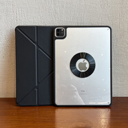 VXJ3+y磁吸適用蘋(píng)果ipadpro保護套2024air6拆分10代平板10.9無(wú)筆槽720旋轉10.2亞克力軟膠10.5殼防摔5 3+y升級支撐【超強磁吸丨減重版】黑色+鋼化膜 ipadair4/