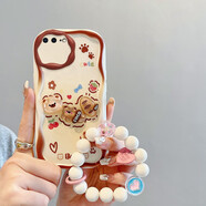 Espanson蘋果7手機(jī)殼iPhone8plus保護(hù)套蘋7P奶油公仔i8防摔SE23代硅膠防摔外殼 【本博奶油公仔】coco面包熊+掛繩 蘋果7Plus/8Plus