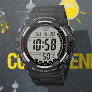 卡西歐（CASIO）日本復(fù)古運(yùn)動(dòng)大表盤潮流防水腕表AE-1500WH-8B/1A WHX-1A 電子表 AE-1500WH-1A