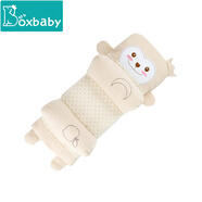 boxbaby嬰兒枕頭定型枕0-3歲寶寶糾正矯正偏頭多功能透氣蕎麥兒童頭型枕 定型枕（有擋枕） 小猴子