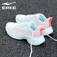 鴻星爾克（ERKE）運(yùn)動鞋女2025春輕便氣墊跑鞋緩震減震跑鞋休閑網(wǎng)面女子跑步鞋學(xué)生 微晶白/藍(lán)紫藤-3250 37 (235mm)