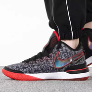 耐克（NIKE）【極速發(fā)貨】耐克 Nike LeBron 20 LBJ詹姆斯粉薄荷綠實戰(zhàn)籃球鞋 DR8788-001 黑紅 44