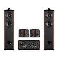 惠威（HiVi）Diva6.3 F三分頻發(fā)燒級hifi家用功放機音響套裝高保真落地音箱 Diva 6.3偶極五件套