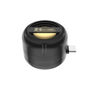 OIMG手機擴音器音響迷你直插式小音箱外接揚聲器通用外放喇叭電腦便攜式播放器小型低音炮 Y9透明黑(tpye-c耳機口)