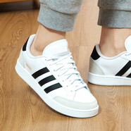 阿迪達斯 （adidas）男鞋板鞋2025年夏季運動(dòng)鞋透氣舒適百搭耐磨低幫小白鞋休閑鞋男 FW3277/黑白/皮面 42
