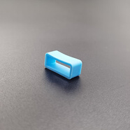 LZQLY配件硅膠表帶膠表環(huán)膠通用表圈活動(dòng)環(huán)橡膠表扣男女適斯沃琪 藍(lán)色 24mm(表帶多寬拍多大)