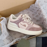 依蔻蘭蒂女鞋多巴胺小白鞋女2023秋季新款ins潮百搭輕便軟底板鞋子夏 鐵銹紅 40